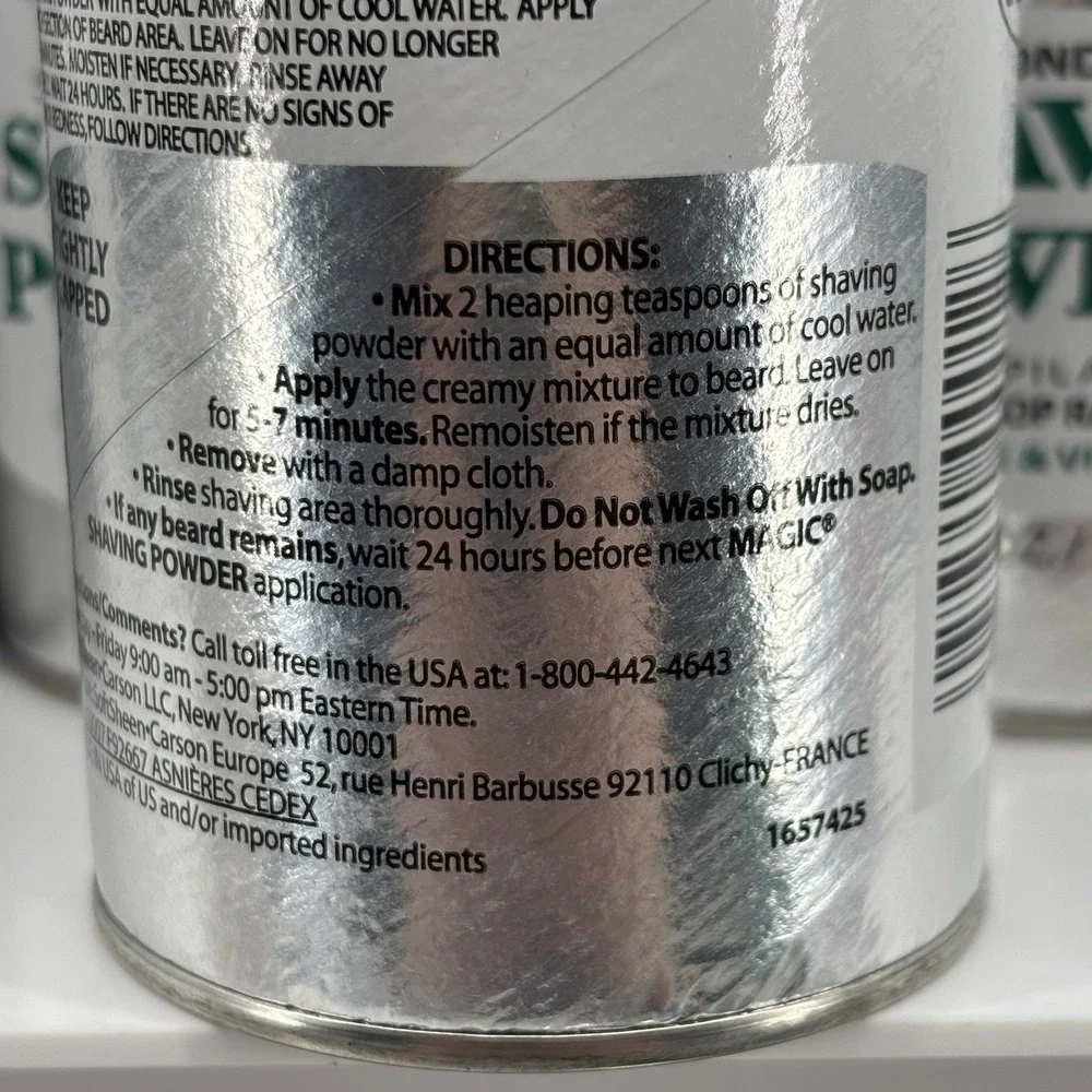 SoftSheen-Carson Magic Skin Conditioning Shaving Powder 5 Cans 4.5 Oz/127g Each